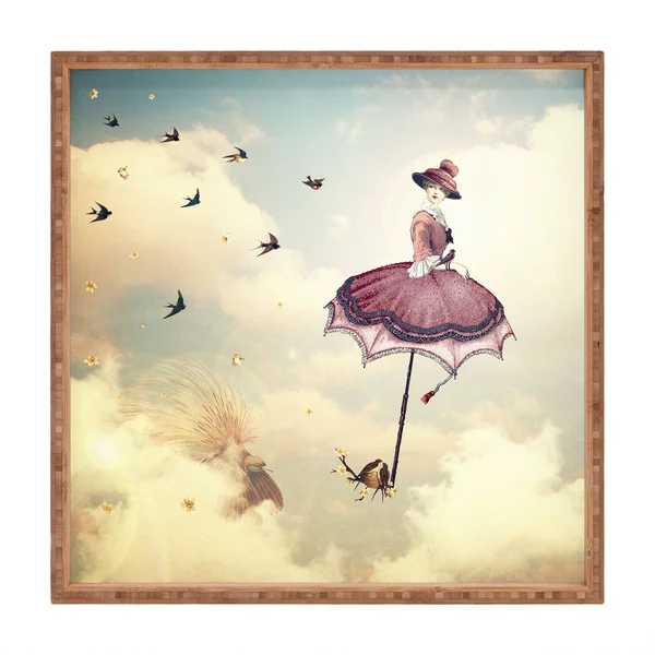 Deny Designs Belle13 Sky Fairy Square Tray M