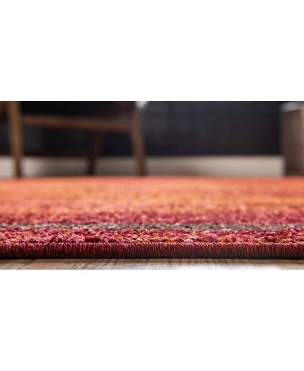 Unique Loom Autumn Foilage Terracotta 2& 6 x 10& 0 Runner Rug