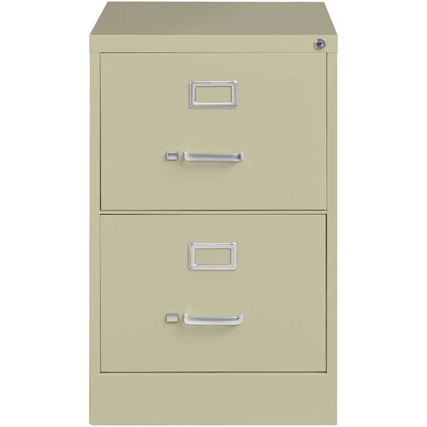 Hirsh 14418 18x22 W 2 Drawer File Cabinet - Putty, Legal