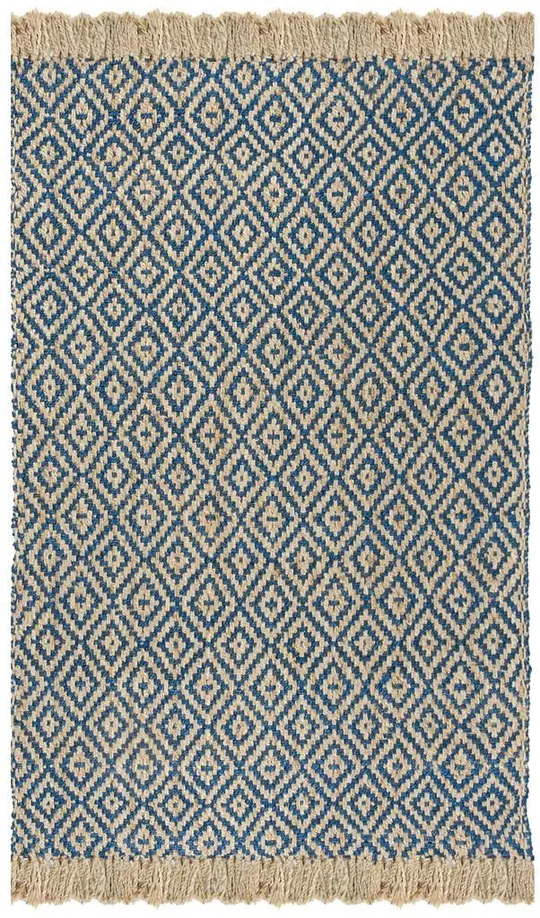 Safavieh Natural Fiber NF266D Area Rug Tropical Blue, Natural 8& x 10& Rectangle