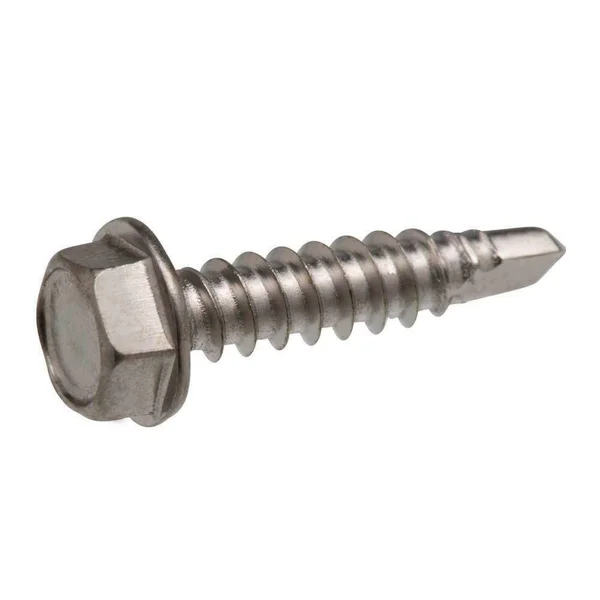 #8 x 5/8x22 Hex Washer Head Self-Drilling Sheet Metal Tek Screws 410 SST 1000pcs