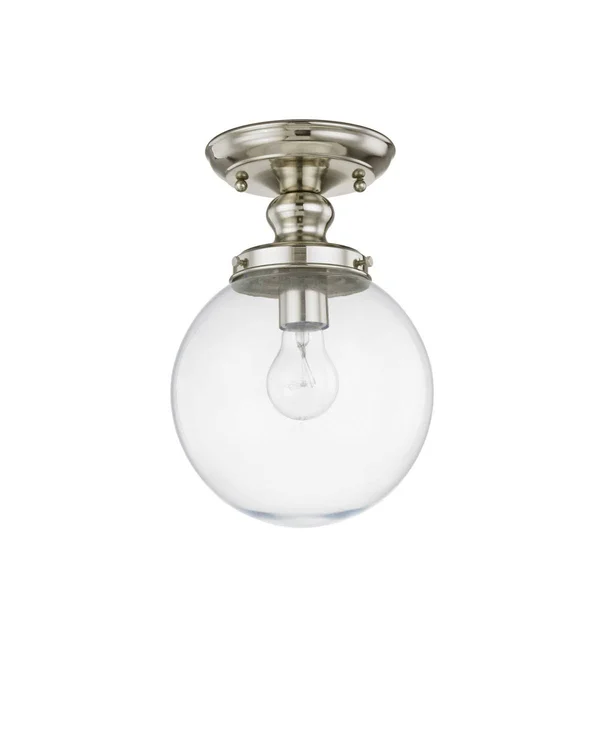 Livex Lighting 50901-07 Sheffield 1 Light Bronze Ceiling Mount