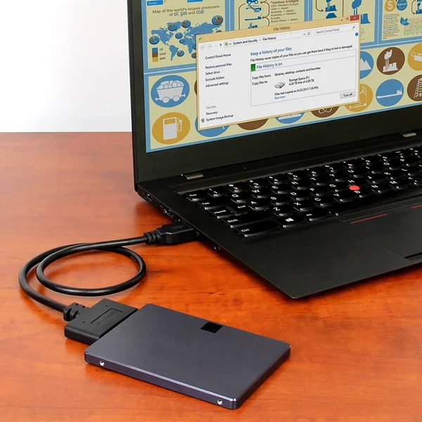 StarTech.com USB C to SATA Adapter Cable - for 2.5, 3.5x22 SATA Drives - 10Gbps - USB 3.1 - SATA to USB Adapter - External Hard