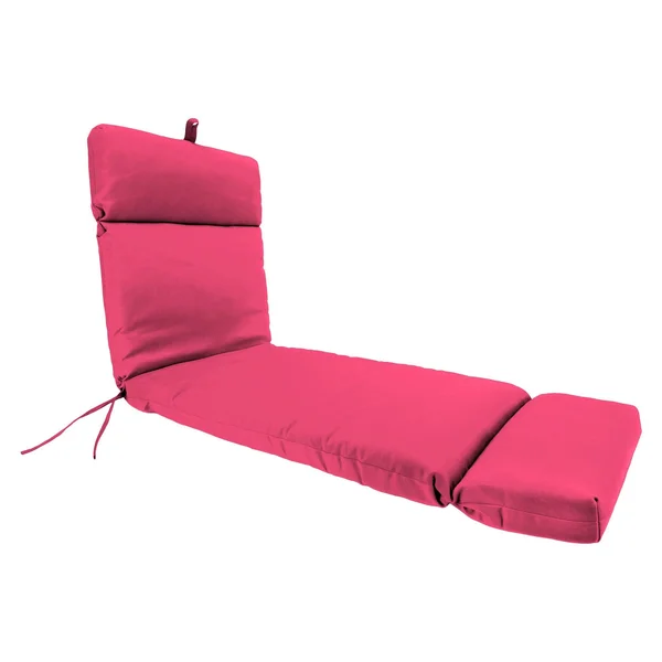 Jordan French Edge Chaise Lounge Cushion - Hot Pink