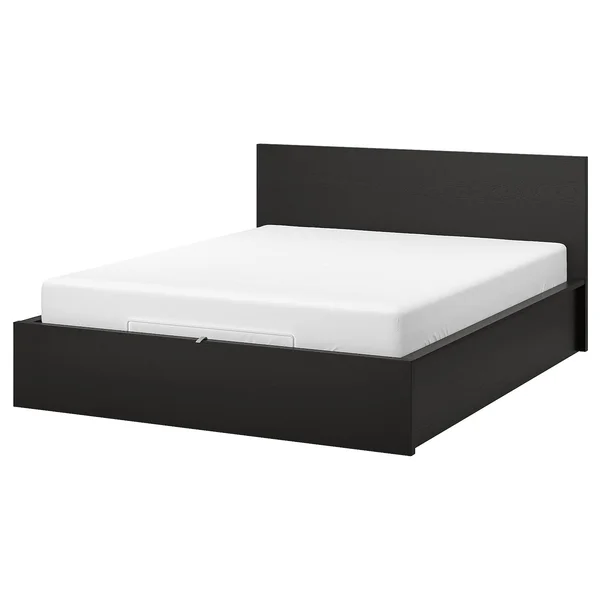 IKEA - MALM Storage Bed, black-brown, Queen