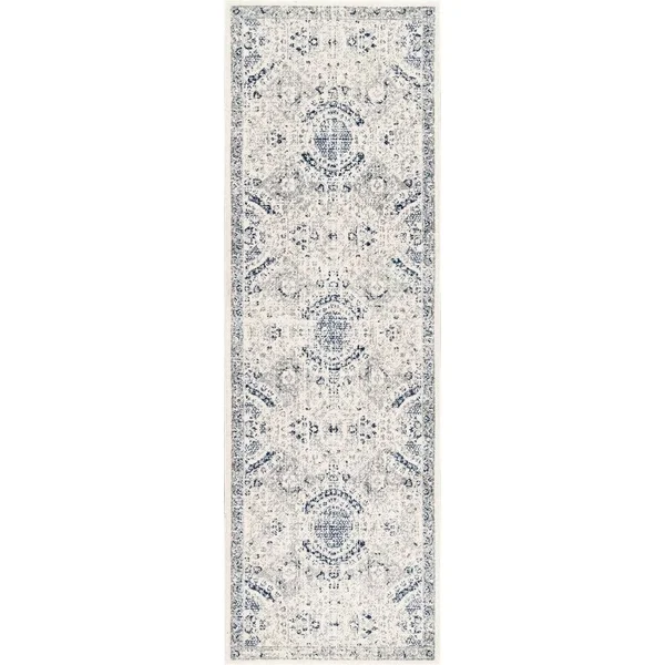 nuLOOM Minta Vintage Area Rug, 4& Round, Blue