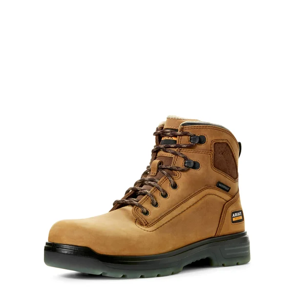 Ariat Men's Turbo 6x22 Waterproof Work Boot - Aged Bark