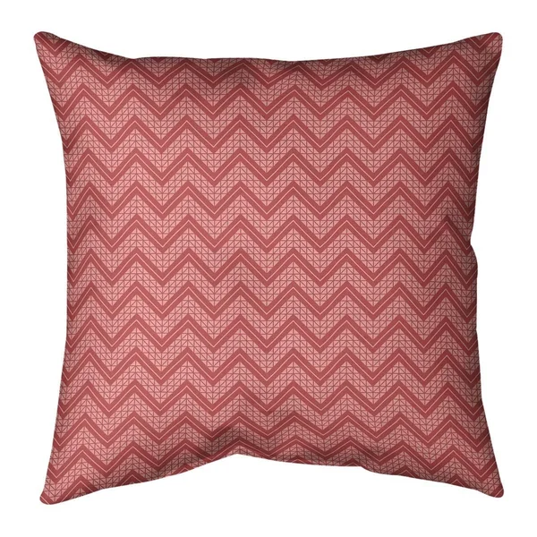 Porch & den Bayberry Cool Chevron Pattern Throw Pillow - 16 x 16 - Violet - Cotton