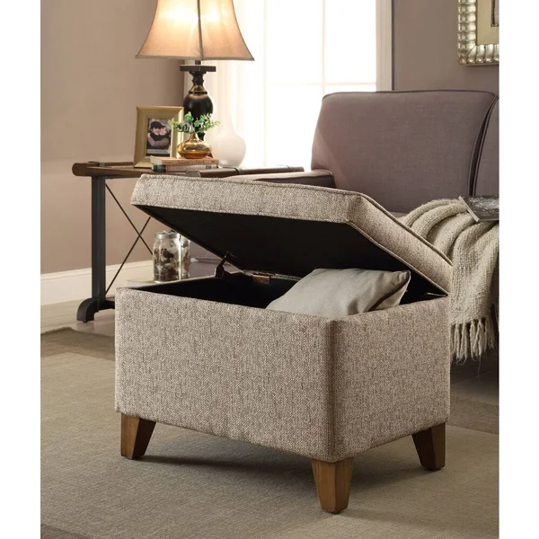 Carson Carrington Hassel Storage Ottoman (Tan - Medium)