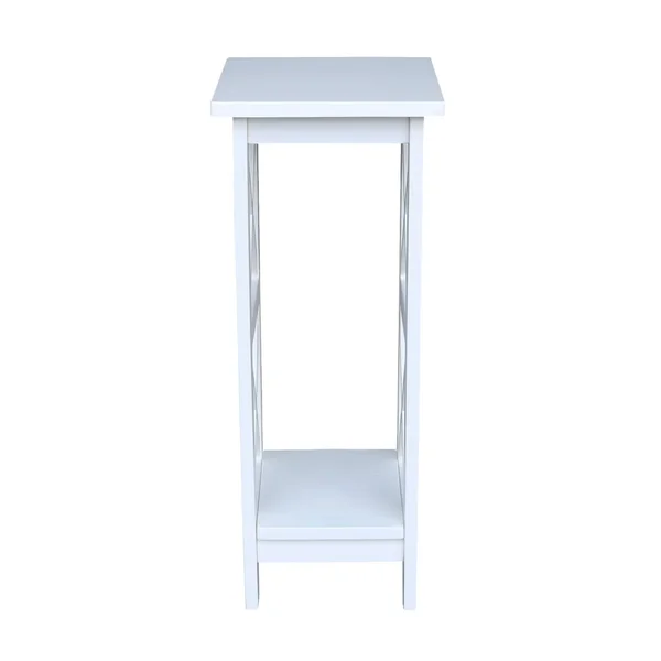 International Concepts 30 inch X-Sided Plant Stand - White