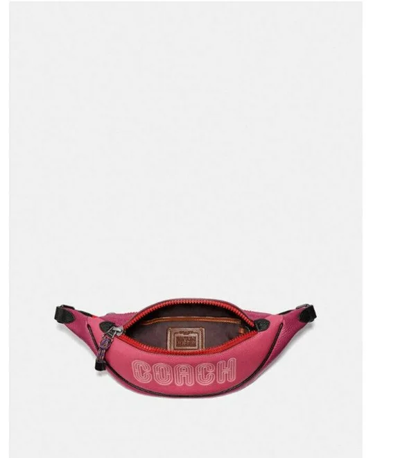 Coach Belt Bag 40 with Print - Women's - Bright Cherry Multi/Gunmetal