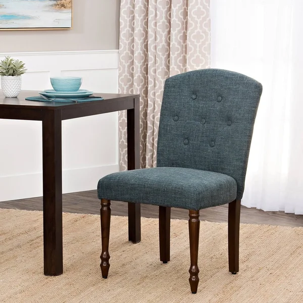 HomePop Delilah Tufted Dining Chair - Teal