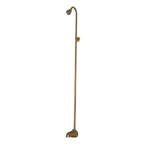 Barclay 4185-PB Converto Shower for Built in Tub - No Handles - Polished Brass