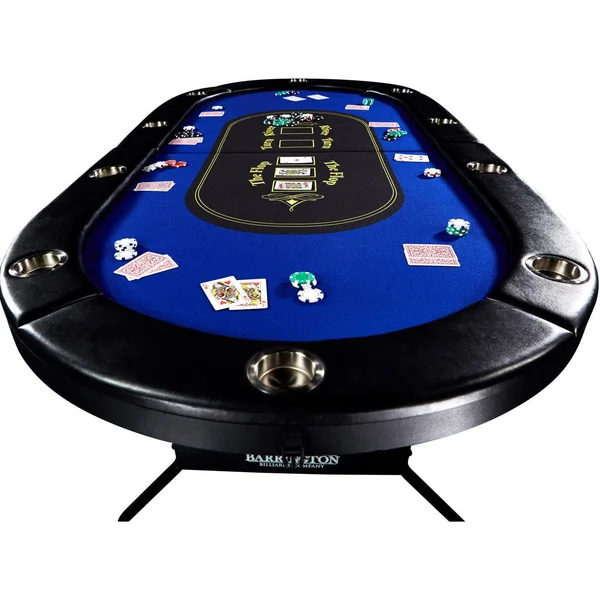 Barrington 10-Player Poker Table, Blue