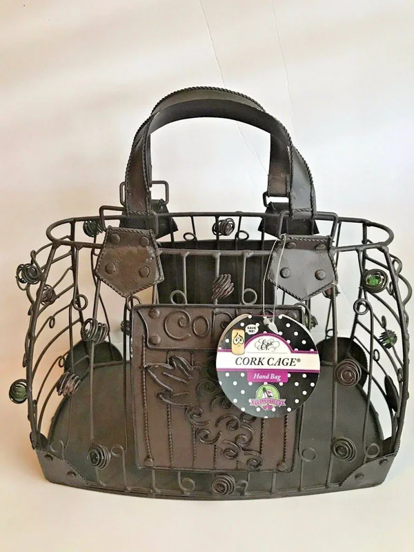 Epic Products Cork Cage Hand Bag - 10-Inch