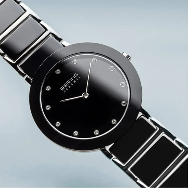 Bering, Watch, Ceramic, Polished Silver, 11435-749
