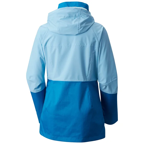 Columbia Women's Evolution Valley Rain Jacket Blue L