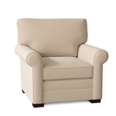 Caddy 38x22 Wide Armchair Craftmaster Body Fabric: Peyton 10 - Arm Covers: Yes