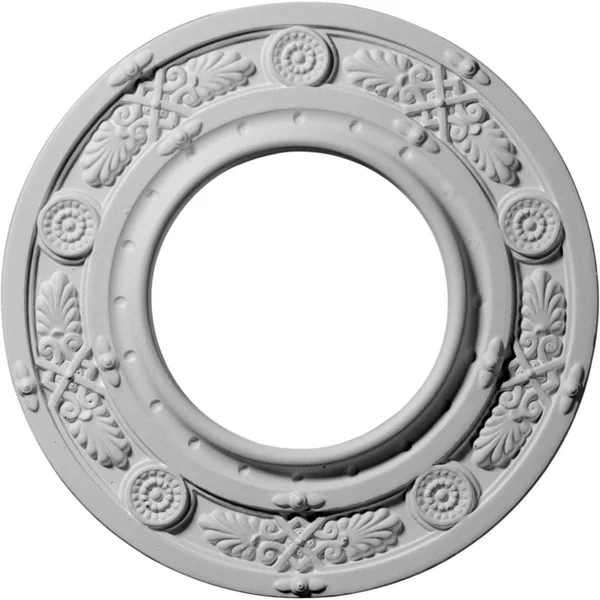 8x22OD x 3 7/8x22ID x 1/2x22P Daniela Ceiling Medallion (Fits Canopies Up to 3 7/8x22) - Hand-Painted Root Beer Crackle