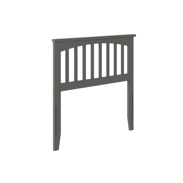 Atlantic Furniture Mission Slat Headboard, Gray, Twin