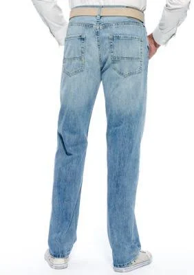 Nautica Jeans Men's Relaxed Light Hatch Jean - Hokline Blue, 30Wx32L