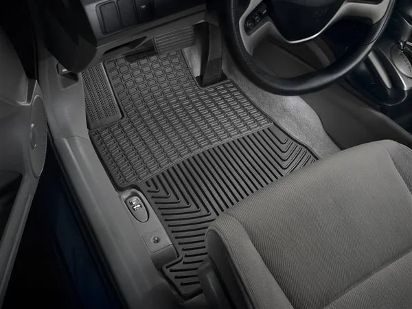WeatherTech 06-11 Honda Civic Coupe/Si Coupe Front Rubber Mats - Black