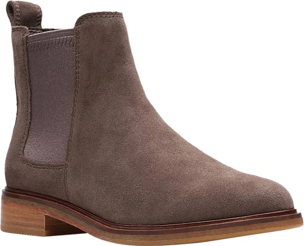 Clarks Women's Clarkdale Arlo Boot Taupe Suede 10