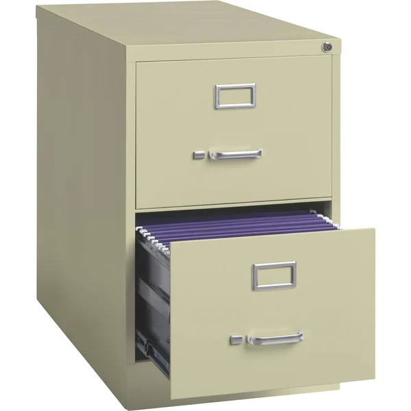 Hirsh 14418 18x22 W 2 Drawer File Cabinet - Putty, Legal