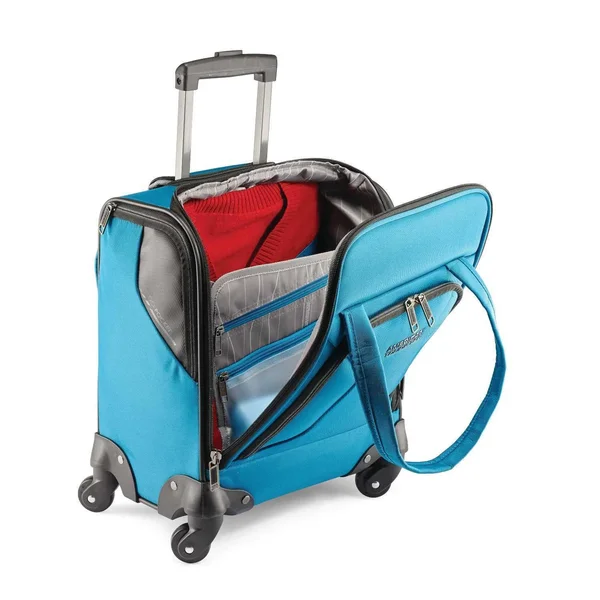 American Tourister Zoom Spinner Tote (Teal Blue)