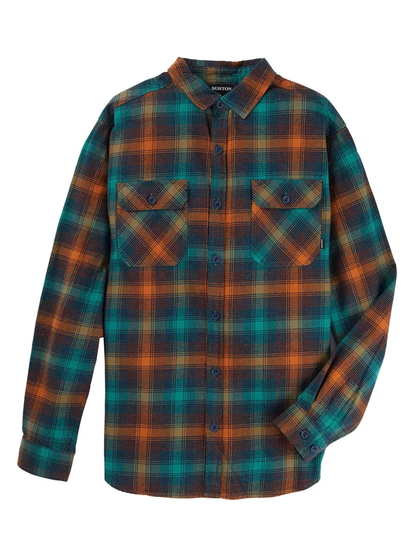 Burton Men's Brighton Flannel, Antique Green Bad Hombre Plaid, M