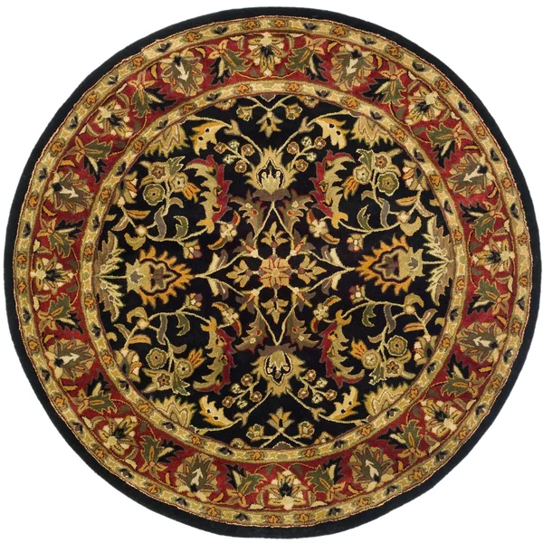 Safavieh Heritage HG953A Area Rug - Black/Red, Size: 4& x 6&