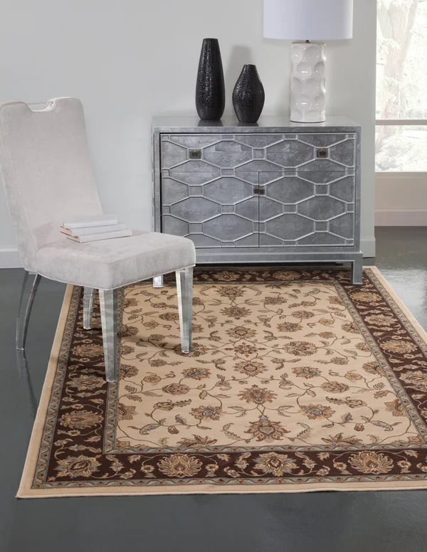 Abacasa Sonoma Eden Cream/Chocolate Area Rug