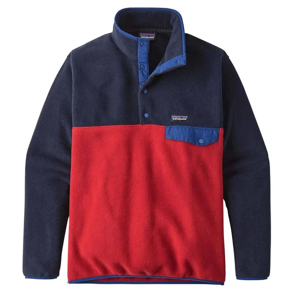 Patagonia Men's Lightweight Synchilla Snap-T Fleece Pullover - Black