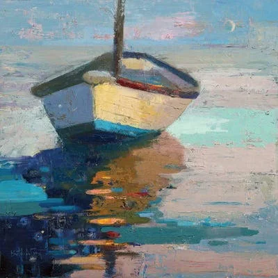 Framed Canvas Art - LAP - LAP, Nap, Nap by Beth A. Forst ( transportation > by Water > Boats art)