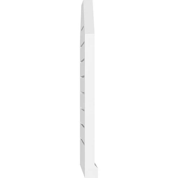 Ekena Millwork GVPOT28X2603SF 28x22W x 26x22H Octagonal Top Surface Mount PVC Gable Vent: Functional, w/ 2x22W x 2x22P Brickmoul