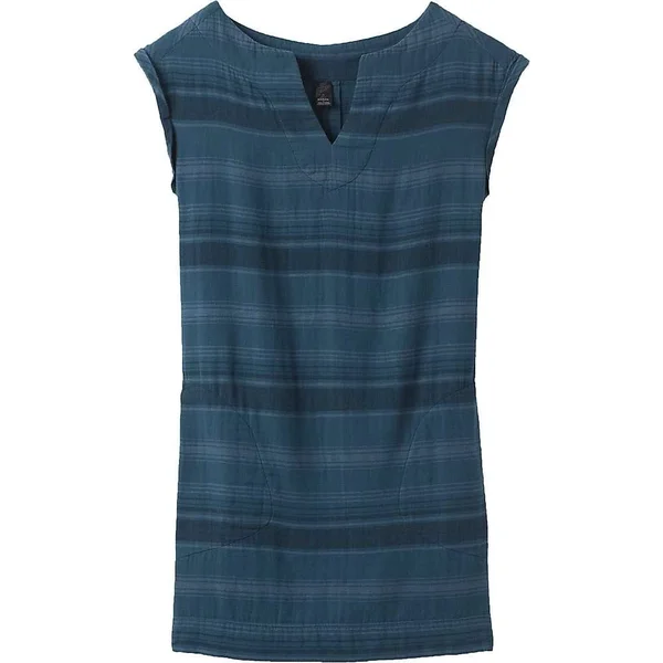 Prana Kai Dress- Women's Xs Retro Teal Stripe