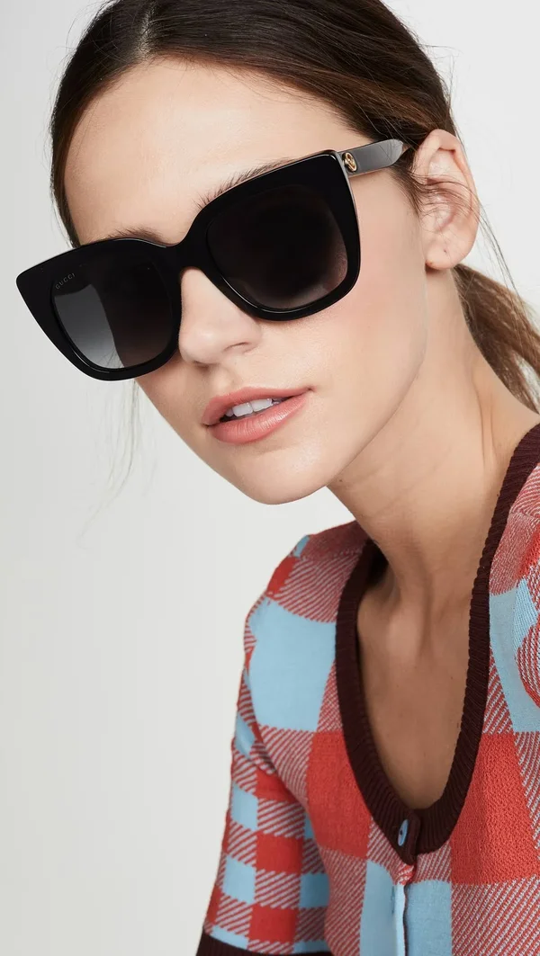 Gucci GG0163S Women Sunglasses - Black Polarized