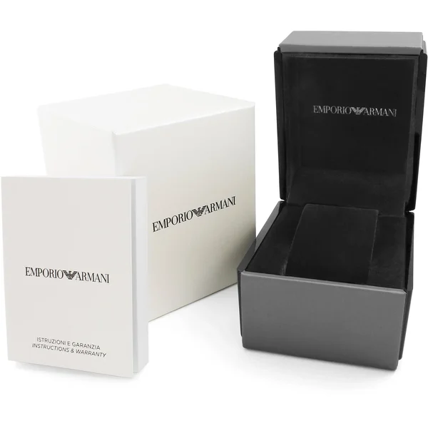 Emporio Armani Men's AR1410 &Ceramica& Chronograph Black Ceramic Watch