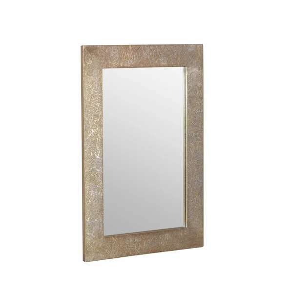 Best Selling Home Decor Charmaine 27.5-in L x 19.5-in W Antique Brass Framed Wall Mirror - 311820