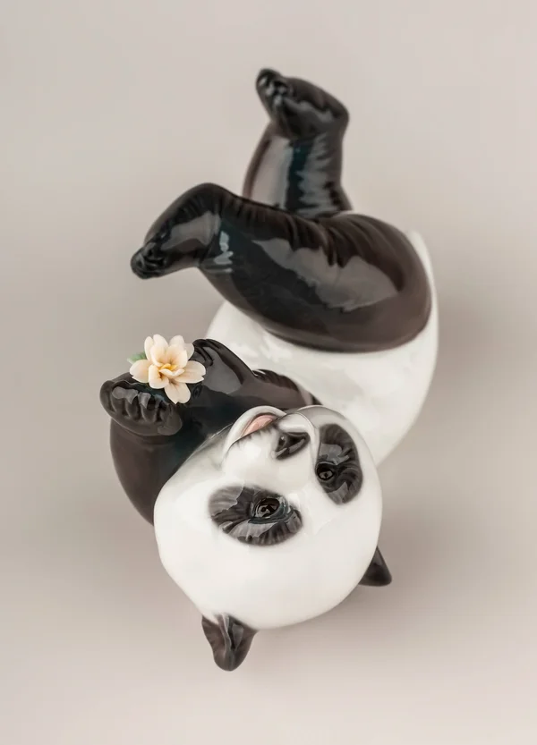 Lladro A Joyful Panda Porcelain Figurine - 5.12in x 2.76in