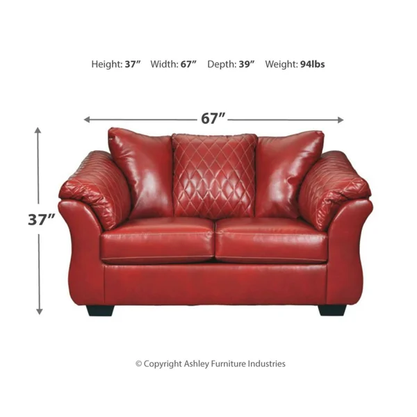 Signature Design by Ashley Betrillo Loveseat - Salsa