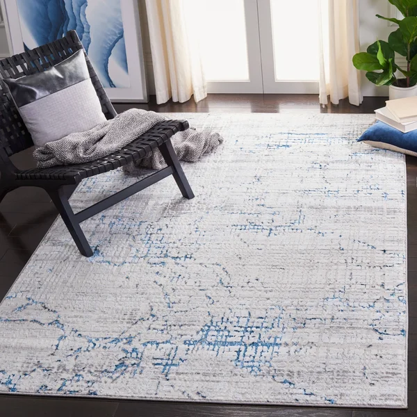 Safavieh Amelia Gorden Abstract Area Rug, Grey/Gold, 4&5 inch x 6&5 inch