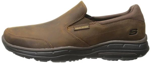 Skechers Men's Glides Calculous Slip-On loafer - dark Brown