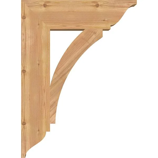 Ekena Millwork BKT06X22X30THR01SWR 5 1/2x22W x 22x22D x 30x22H Thorton Traditional Smooth BRACKET - Western Red Cedar