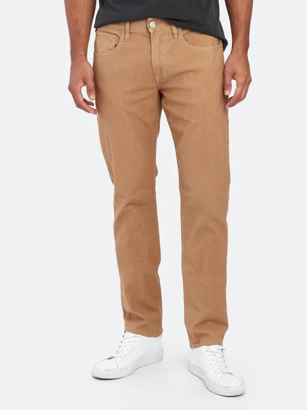 Hudson Jeans Men's Blake Slim Straight Zip Fly Twill - Tan, 32