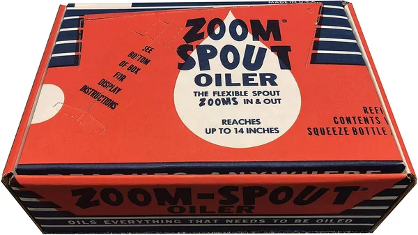 Euro-Notions Zoom Spout Oiler 4oz 12/Pkg-12 Bottles per Self-Display