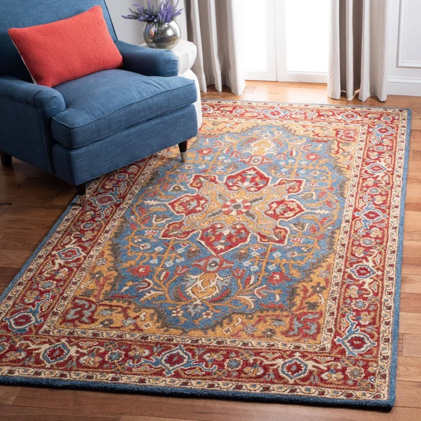 Safavieh Antiquity Rug Collection AT521Q - Red, Blue - 4& x 6&