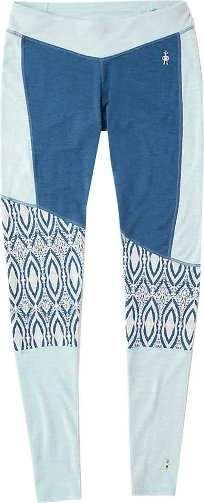 Smartwool Merino 250 Asym Bottom - Women's Nile Blue Medallion - XL