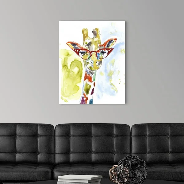 Smarty-Pants Giraffe - Canvas Wall Art, 24x30, Great Big Canvas
