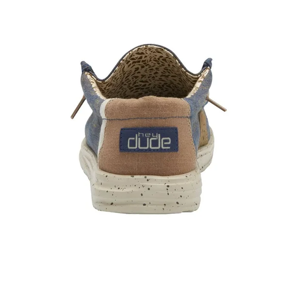 Hey Dude Men's Wally Free Natural Blue Shoes 112272128